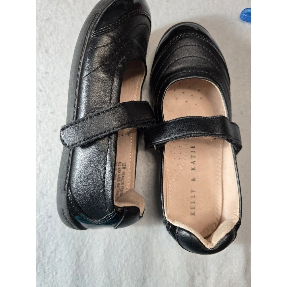 Kelly & Katie Francis Girls Black Mary Jane Shoes Size 13M School Dress Shoes
